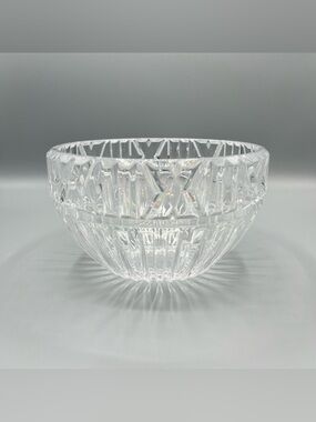 Tiffany & Co Cut Crystal Bowl 8” Signed Luxury Serving Dish Elegant Decor